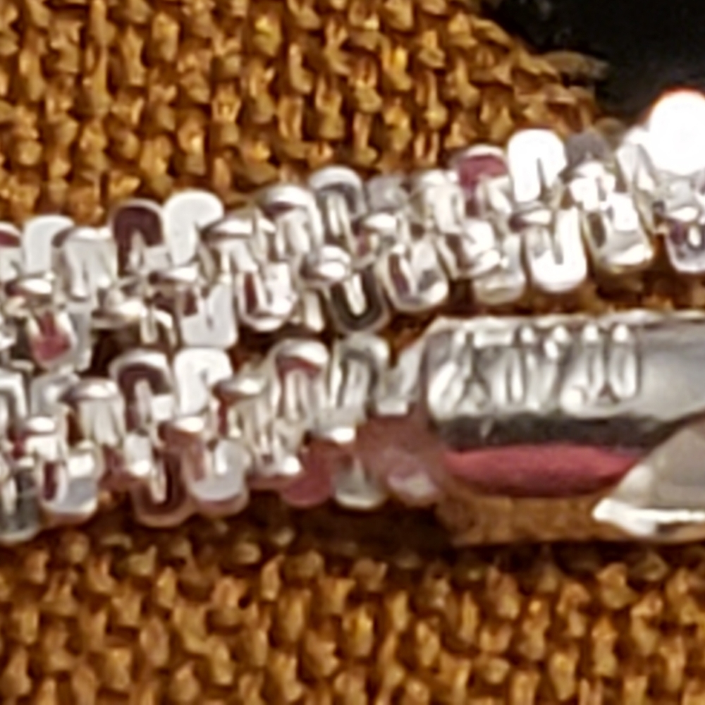 20" Rock Cut or Criss-cross chain 925 Sterling Silver with Rhodium,NWT